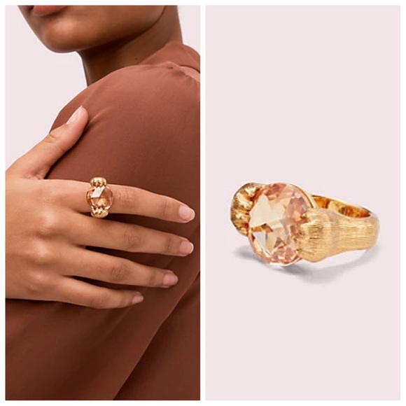 kate spade Jewelry - NWT Kate Spade House Cat Double Paw Ring 7
